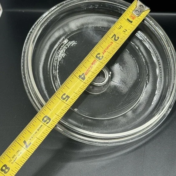 Pyrex P81C Round Clear Lid Clear Glass Lid with Handle no chips 6" - Picture 4 of 4